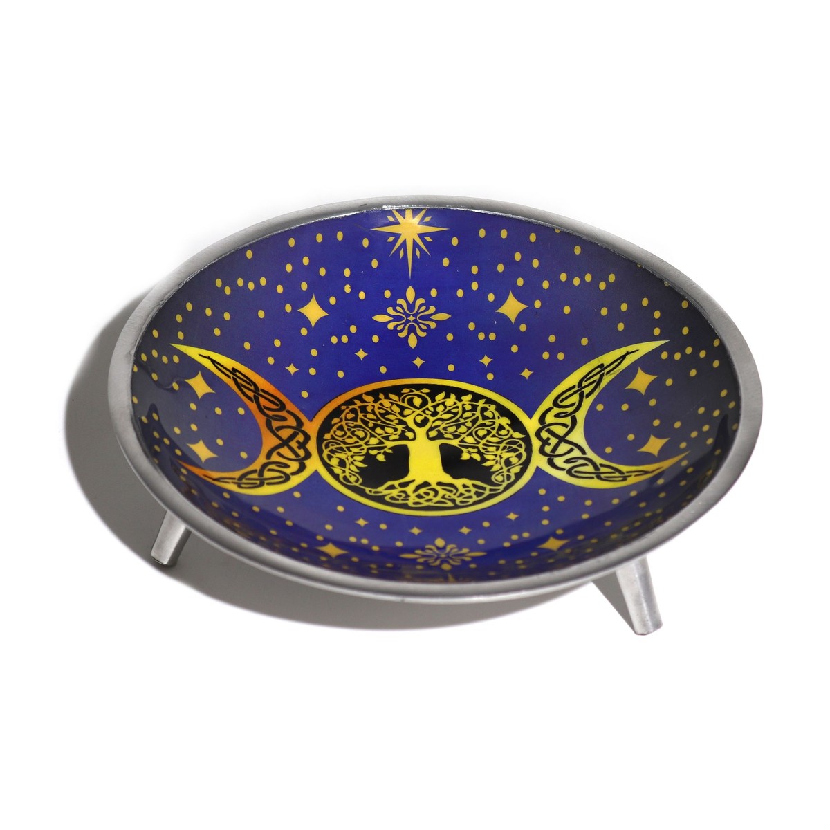 Triple Leg Enamelled Offering Plate